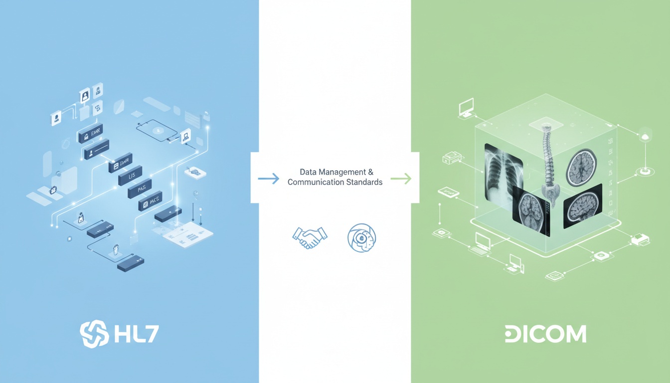 HL7 vs DICOM - Understanding the Core Differences and Their Impact on Medical Imaging - Created by PostDICOM